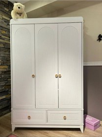 Resim Efor 3 Kapılı Dolap, Bebek Ve Genç Odası Dolap Beyaz 