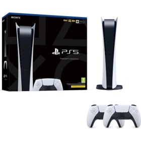 Resim Sony Playstation 5 Digital 825 GB Bilkom Garanti + 2 Kol 