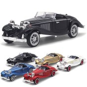 Resim Vintage Klasik Araba Diecast Modeli, Kapalı Çift Kapılı Geri Çekme Oyuncak Araba, Erkek ve Kızlar İçin Koleksiyonluk Hediye, Doğum Günü veya Tatil İçin Mükemmel Hediye 