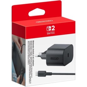 Resim Nintendo Switch 2 AC Adaptör Orijinal Türkiye Girişli Şarj 
