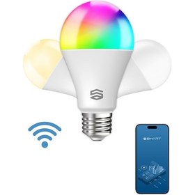 Resim Şımart Akıllı RGB Led Wi-Fi Ampul Gün Işığı/Beyaz - Akıllı Lamba 