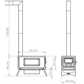 Resim Remta Paslanmaz Çelik Kuzineli Kamp Çadır Sobası 
