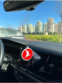 Resim Türk Hava Yolları Thy Pleksi Oto Dikiz Ayna Süsü 