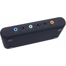 Resim 7.1 K Usb Soundbox Usb Harici Stereo Ses Kartı 2 Mıc Kafalı 8 K Dac Çıkışı Ev Büyük Britanya 