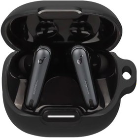 Resim FTRONGRT Anker Soundcore Liberty 4 NC için Bluetooth Kulaklık Kılıfı, Darbeye Dayanıklı Silikon Bluetooth Kulaklık Kılıfı Uyumlu Anker Soundcore Liberty 4 NC Bluetooth Kulaklık. Siyah 