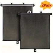 Resim Dashanshop 2 Adet Araç Yan Cam Güneşlikleri Siyah Uv Korumalı Isı Kalkanlı Rulolu 