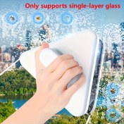 Resim Yüksek Bina Pencere Temizleyici Manyetik Çift Taraflı, 3-10mm Kalınlığında Tek Cam Panolar İçin Uygun - Elektrik Gerekmez, Dayanıklı Plastik, Yüksek Bina Pencere Temizleme Aracı | Şık Pencere Temizleyici | Manyetik Cam Temizleyici 