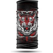Resim Dair Aksesuar Kırmızı Kaplan Desenli Motosiklet Boyunluk Bandana Outdoor 