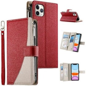 Resim İphone 11 Pro Max İle Uyumlu Kılıf Deri Kılıf Kart Yuvalı Şık Cüzdan 