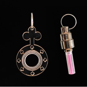Resim 3datolye Keyrambit Poker Şeffaf Ve Kırmızı Işık - Karambit Anahtarlık Rulmanlı Anahtarlık Işıklı Anahtarlık 