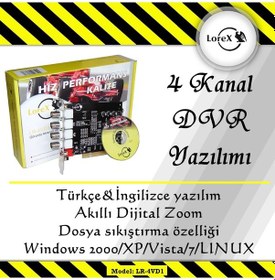 Resim Lorex Lr-4Vd1 4 Kanal Dvr Kayıt Kartı - Yazılımı 