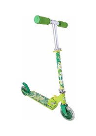 Resim 2 Tekerlekli Katlanabilir Inline Işıklı Scooter Yeşil 