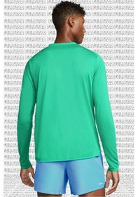 Resim Nike Run Division Rise 365 Running Crew Sweat Uzun Kollu Koşu Üstü Sweatshirt Yeşil 