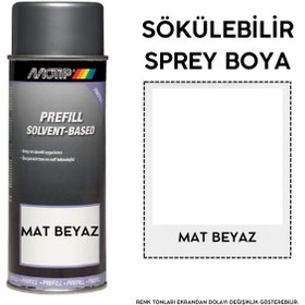 Resim Motip Plasti Dip 400 Ml Sökülebilir Kauçuk Mat Beyaz Sprey Boya Plastidip 