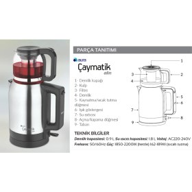 Resim Aura Alın Çay Makinesi 