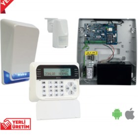 Resim Genel Markalar Pars Tsp-5324lcda Gsm/gprs Alarm Seti. 1xtsp5324 4+4 Zon Panel, 1xtsk-5710 Lcd Keypad, 1xtss- 