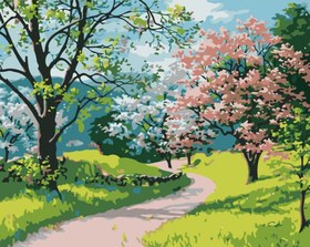 Resim Sayılarla Boyama Seti - Saklı Bahçe - 60x75 