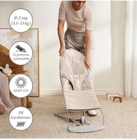 Resim BabyBjörn 2’li Set Bliss Ana Kucağı & Kanguru Harmony Woven Melange Light Beige 
