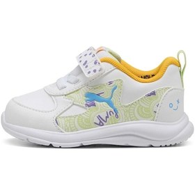 Resim Puma Fun Racer Scrıbble Bebek Ayakkabısı 400877 01 Beyaz 