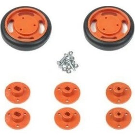 Resim 50x11mm Geçmeli Tekerlek Seti Kırmızı 