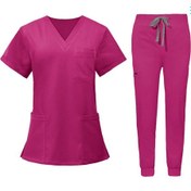 Resim Suntek Magideal Kadın Hemşirelik Üniformaları Açık-gül-pembesi-m 