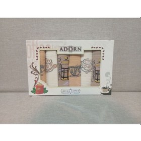 Resim Adorn Coffee Lovers 6'lı Mutfak Havlusu Seti 35x50 Cm Kahverengi - Sarı 