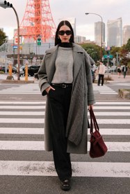 Resim Italian Premium Cachet Coat Grey - GREY / M 