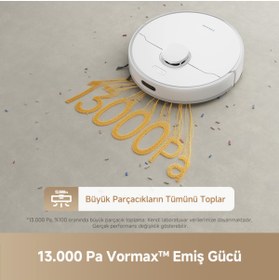 Resim Dreame F10 Robot Süpürge Beyaz, 13.000Pa Emiş Gücü 