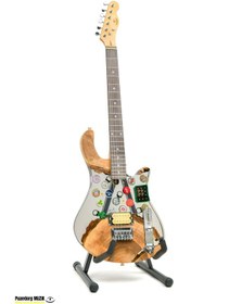 Resim Elektro Gitar Custom Epoksi & Yıllanmış Ağaç Kişiye Özel Natural 