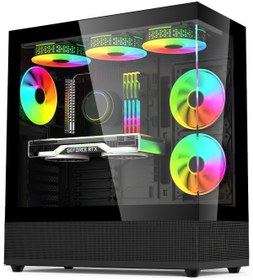 Resim İzoly e-Vix Nona Intel Core i5 12400F 24" 32 GB RAM 256 GB SSD M.2 NVMe RTX 4060 Ti 8 GB FreeDOS Oyun Bilgisayarı 