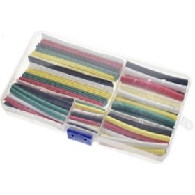 Resim Isı Shrink Daralan Makaron Kablo Yalıtım Seti Kutulu 140 Adet 