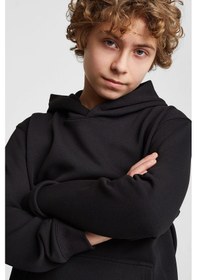Resim Lescon Çocuk Kapüşonlu Sweatshirt 25s-3267-25n Siyah 