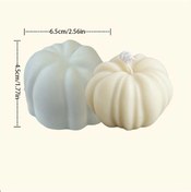 Resim Cordial Beyaz Mum Ve Aromaterapi İçin Cadılar Bayramı Balkabağı Silikon Kalıbı - 1 Adet Beyaz 