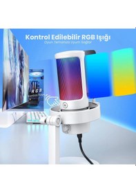 Resim Fifine Ampligame A8 USB Yayıncı Oyuncu Mikrofonu 