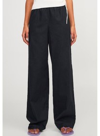 Resim Jack & Jones Jjxx Jxpoppy Lınen Hw Pant Pnt Siyah Kadın Pantolon 000000000101961816 Siyah 