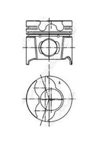 Resim Motor Piston Segman 0.50 82.70 Laguna 95 01 Megane I 96 03 2.0 F3r 4 Adet 