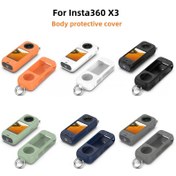 Resim Insta360 X3 Kamera Koruyucu Kılıf - Dayanıklı Silikon, Kaybolmaya Karşı Anahtarlık Kancası, Darbeye Dayanıklı, 6 Renkte Mevcut - Aksiyon Kameraları İçin İdeal 