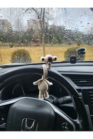 Resim AGAFYA Sid Figürlü El Yapımı Amigurumi Aksesuar | Çanta Charm & Araba Süsü 