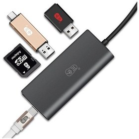 Resim Dayanıklı Kamera Kawau H330 5-ın-1 Type-c - 2-port Usb3.0 Pd3.0 Otg Hub Sd Tf Kart Okuyucu 