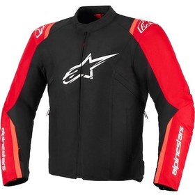 Resim Alpinestars T-sps V2 Wp Korumalı Motosiklet Montu Siyah Kırmızı 
