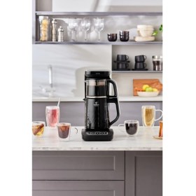 Resim Karaca Robotea Pro Quartz 4 In 1 Konuşan Çay Makinesi Black Chrome 