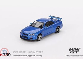 Resim 1:64 Mini GT 1999 Nissan SKYLINE GT-R (R34) VSPEC BAYSIDE 