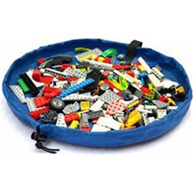 Resim Bundera Çocuk Oyuncak Hurcu Çanta Oyun Halısı Mavi 