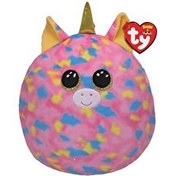 Resim TY Fantasia Pembe Tek Boynuzlu At Squishy 25 Cm 