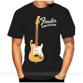 Resim Shubuzhi Yngwıe Malmsteen Elektro Gitar T-shirt - 100% Pamuk Baskılı Özelleştirilmişblackerkek Black 
