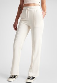 Resim STAR CHEVRON OPEN HEM PAN Ekru Kadın Eşofman Altı 