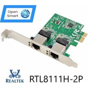 Resim Open Smart 2 Port Realtek RTL8111H 1GbE Ethernet Kart - OPS7244RT 