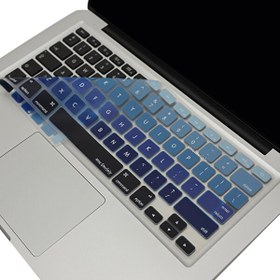 Resim Lacivert Mavi Macbook Air Pro Klavye Kılıfı Laptop Us(abd) İngilizce A1466 A1502 A1398 Ile Uyumlu Ombre 