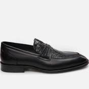 Resim SİYAH-BLACK, , Hakiki Deri Siyah Erkek Loafer 