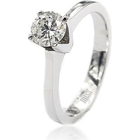 Resim Tektaş Pırlanta Yüzük - H Renk 0,60 Karat 18 Ayar 